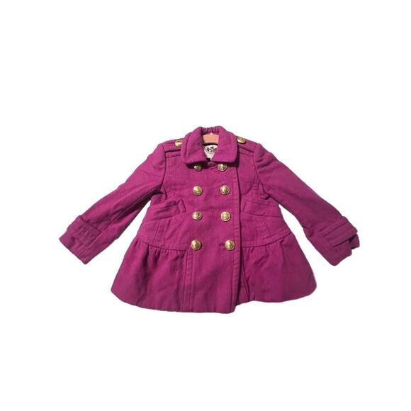 Juicy Couture Jacket 2/3T Magenta Y2K Peplum Ruffled RARE - Picture 2 of 6